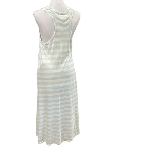NWT The‎ Great. Striped Swing Tank Dress SZ S 1 Blue Cream - Picture 5 of 8